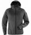 CHAQUETA CALCIUM POLARTEC CON GORRO MUJER GRIS OSCURO