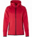 CHAQUETA CALCIUM POLARTEC CON GORRO MUJER ROJO