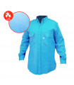 CAMISA IGNÍFUGA CELESTE FYRBAN